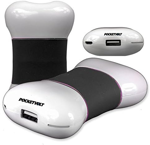 Power Bank, POCKETVOLT BONE Power Bank 5200mAh 1 Amp Portable Power Bank BLACK