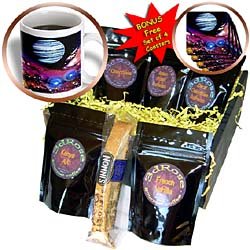 Celestial - Celestial - Coffee Gift Baskets - Coffee Gift Basket by 3dRose LLC
