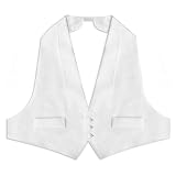 White Pique Vest & Bow Tie