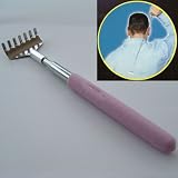 Max Force Metal Back Scratcher with Pink Grip