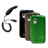 Three Crystal Hard Cases / Covers / Shells (Black, Smoke, Green) & Car Char ....