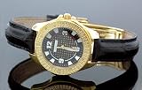 Iced Out JoJino Watches Laide Diamond Yellow Gold Watch 0.12ctw