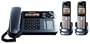 Panasonic Dect 6.0 Metallic Gray Cordless/Corded Phone with Answering Machine (KX-TG1062M)