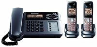 Panasonic Dect 6.0 Metallic Gray Cordless/Corded Phone with Answering Machine (KX-TG1062M)