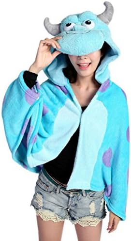 Etrony Coral Fleece Sulley Cosplay Cloak Monsters University Costume Cute