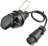 as - Schwabe 60468 Caravan Adapterkabel 0,6m mit 13-polig Kupplung auf 7-polig Stecker