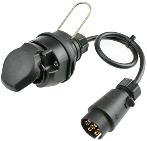 as - Schwabe 60468 Caravan Adapterkabel 0,6m mit 13-polig Kupplung auf 7-polig Stecker
