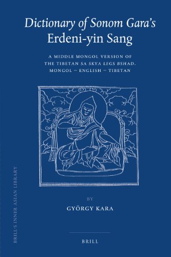 Dictionary of Sonom Gara's Erdeni-yin Sang (Brill's Inner Asian Library)