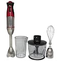 Andrew James Powerful 700 Watt DC Motor Hand Blender With 500ml Food Processor, Whisk Attachment and 500ml Beaker