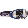 Thor MX Hero Wrap Adult Dirt Bike Motorcycle Goggles w/ Free B&F Heart Sticker Bundle - Cyan/Purple