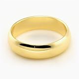 14K Yellow Gold Wedding Bands 5mm half round