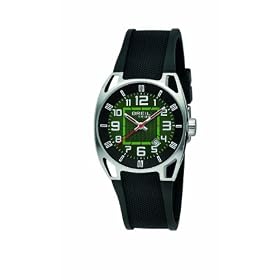 Breil Men's Watch TW0456 With Green Analogue Dial And Black Rubber Strap