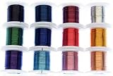 CRAFT WIRE, 12 COLORS INDIVIDUAL 5 YARD SPOOLS