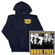 CHAMPION - Drug Free - Navy Hoodie