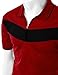 Xpril Men's 2 Tone Pattern Coolmax Fabric Short Sleeve Polo T-Shirt
