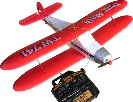 41RF2G691XL RC Tiger Moth Biplane Ready To Fly RC Airplane