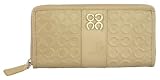 Coach Julia Op Art Accordian Zip Wallet Putty Patent