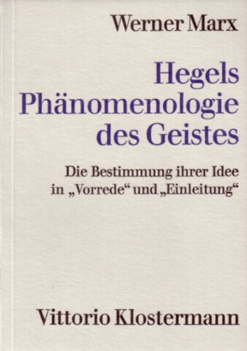 Hegels Ph�nomenologie des Geistes