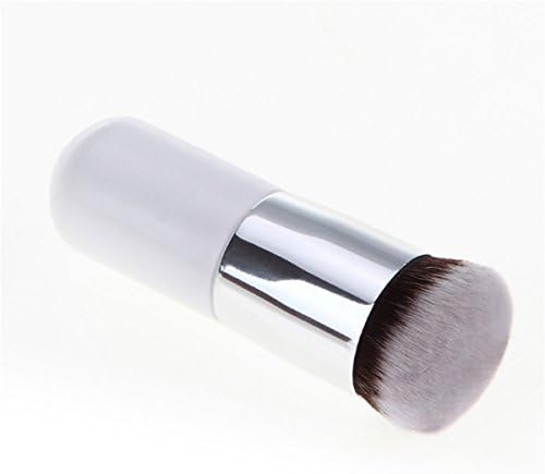 Tiffinys Makeup Brushes - For Perfect Portraits - Round Chubby Pier Foundation Brush - Silver