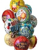 One Dozen Mylar Balloon Bouquet, Get Well - B000MDAYQ0