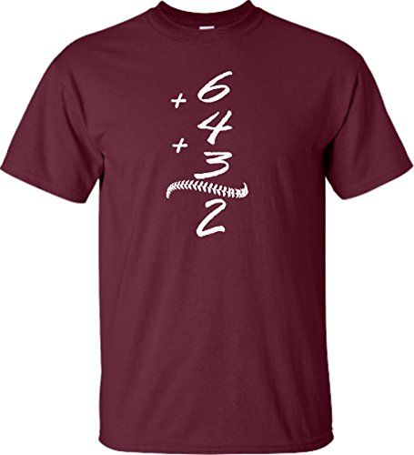 Adult 6 + 4 + 3 = 2 Funny Baseball T-Shirt