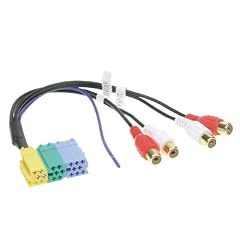 Vorverst�rker Adapter Mini-ISO->Cinch (BLAUPUNKT/GRUNDIG/BECKER)