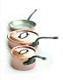 Mauviel M'Heritage M250C 6501.00 5-Piece Copper Cookware Set, Cast Iron Handle