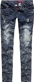 ALMOST FAMOUS Destructive Marble Womens Jeans