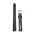 Watchband Genuine Lizard Black 14mm