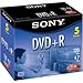 Sony 4.7GB DVD+R with Jewel Cases - 5-pk.