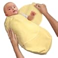 Kiddopotamus SwaddleMe 100% Cotton Knit, Small, Yellow