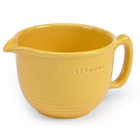 LIVESTRONG by Chantal 3 Cup Small Ring Pouring Bowl, Glossy Golden Yellow by Chantal