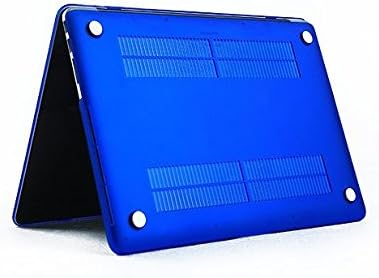 HYAIT 3-in-1 Ultra Slim Matt Hard Case + Keyboard Cover + Anti-dust Plugs For 13-inch Model A1425 / A1502 MacBook Pro (with 13.3-inch Retina Display) - Dark Blue