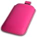 Pink Leather Pouch Case Xylo-Cover with Pull Up Cord: for the Samsung i9000 Galaxy S Mobile Phone.