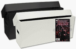 2 (Two) - BCW Long Comic Book Storage Box - (2 Pack - 2 Boxes) Plastic Corrugated Materials - White or Black - Comic Book Collecting Supplies