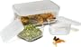 Bormioli Rocco 3.90210.SE1021990 Frigoverre Glass Food-Storage  Compact Containers with Lids, Set of 3