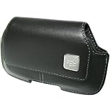 BlackBerry Black Horizontal Side Pouch Case with Swivel Holster for Torch 9800