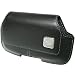 BlackBerry Black Horizontal Side Pouch Case with Swivel Holster for Torch 9800