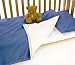 BLUE COT BED DUVET SET