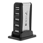 USB Highspeed 7 Port Hub w/ AC Adapter (Silver)