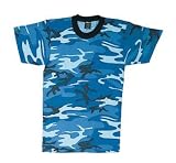 Sky Blue Camo T-Shirt, Available in various sizes