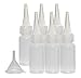 Creative Mark Flo Expressions Bottles and Funnel - Artist Paint Bottles Detailing Bottles Multipack w/Funnel For Fine Lines and Small Details - [Pack of 6-30ml/1oz Bottles with Funnel]