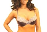 Black Fuchsia Purple & Pink Floral Lace Bra (Size 34B-44D)