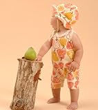 Sckoon Organic Cotton Rompers Red Pear by 