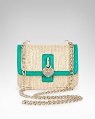 Megan Metallic Straw Mini Crossbody
