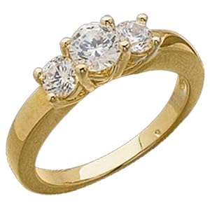 14kt Yellow Gold Plinth Course Diamond Ring