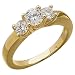 14kt Yellow Gold Plinth Course Diamond Ring