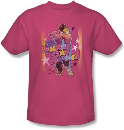 Punky Brewster - Punky Powered Adult T-Shirt In Hot Pink, Size: Large, Color: Hot Pink