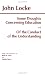 Book Some Thoughts Concerning Education and of the Conduct of the Understanding