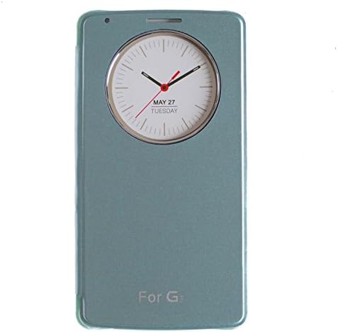 LG G3 [Quick Circle View] Black Cover Changing PU Leather Case Flip Cover For LG Optimus G 3 (Mint)